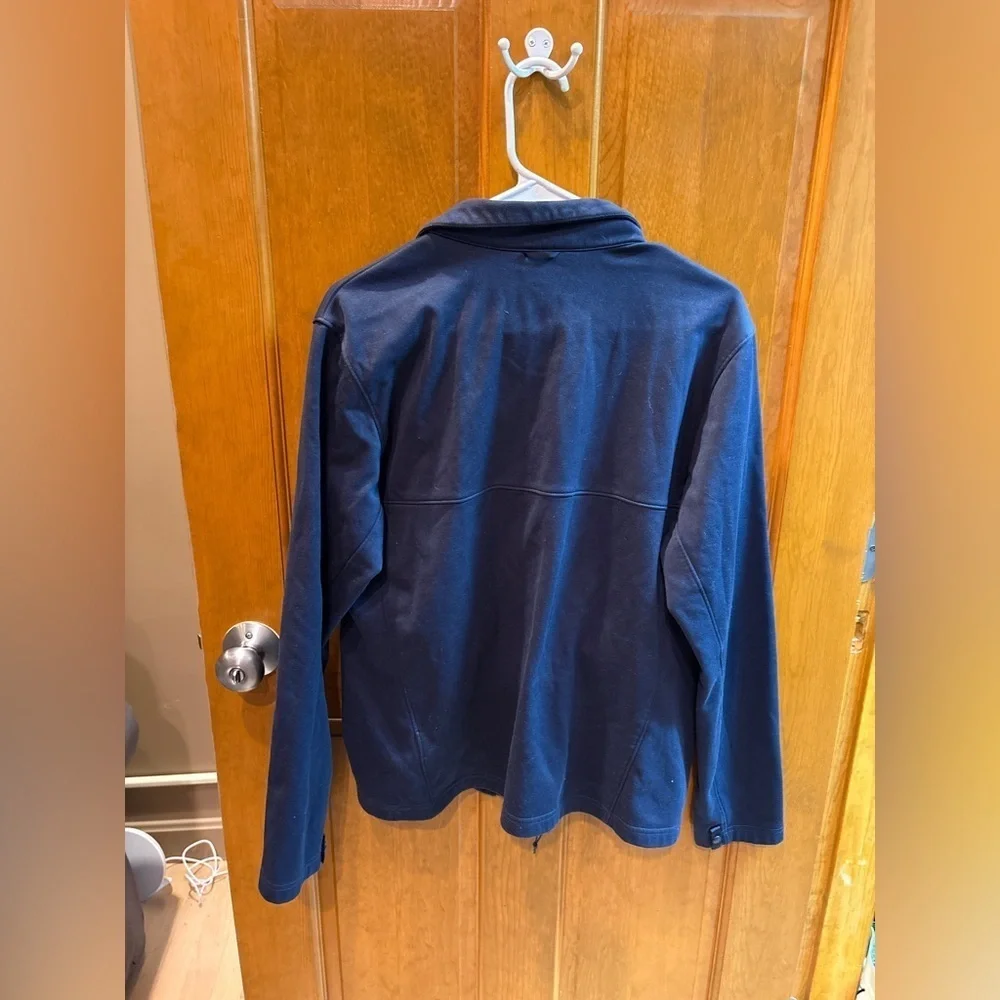 The North Face Men’s Blue Fleece Lined Zip Up Jacket Size Small (Flaws)